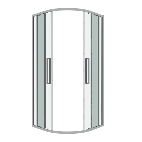 Душевой уголок Grossman Cosmo 301.K33.02.9090.10.00 90х90 стекло прозрачное профиль хром глянцевый без поддона - фото 2