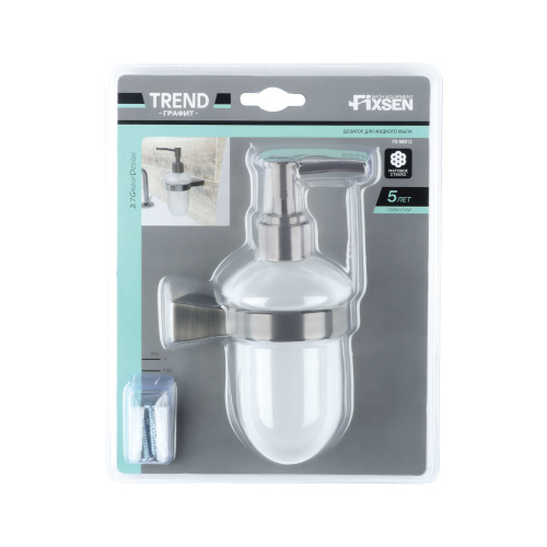 Дозатор жидкого мыла Fixsen Trend graphite FX-98012 - фото 2