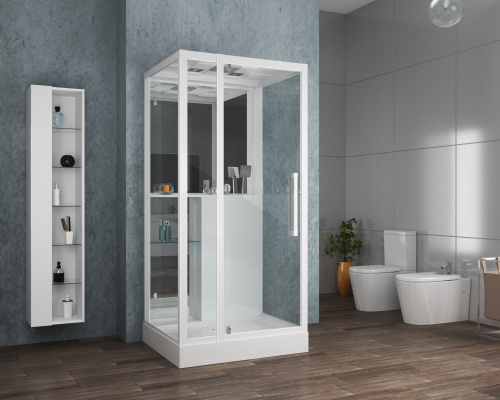 Душевая кабина Grossman GR166 100х90 прямоугольная с крышей ориентация универсальная - фото 2