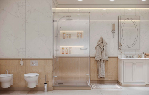 Душевой уголок Ambassador Abner 10011102L 100х100 стекло прозрачное профиль хром глянцевый без поддона - фото 5