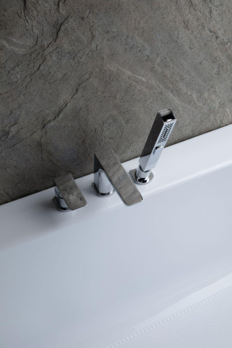 Смеситель Allen Brau Infinity 5.21008-00 на борт ванны хром - фото 5