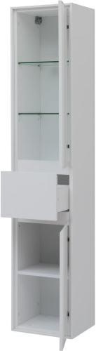 Шкаф-пенал Aquanet Милан 00339957 35х33х175 подвесной цвет белый - фото 2