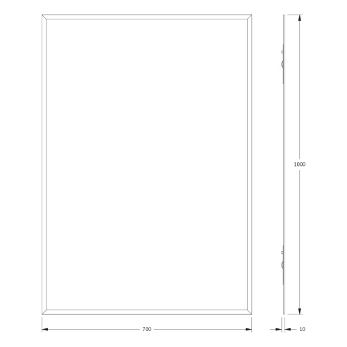 Зеркало в ванную Evoform Comfort BY 0933 70х100 - фото 2