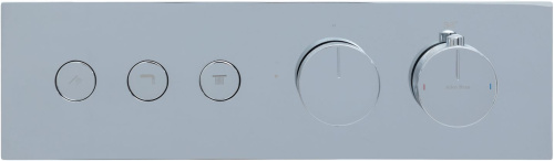 Смеситель для ванны с душем Allen Brau Liberty 5.33003-00 встраиваемый в стену хром с термостатом - фото 3