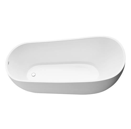 Ванна акриловая Grossman Galaxy GR-1403 170х75 отдельностоящая овальная с ножками - фото 4