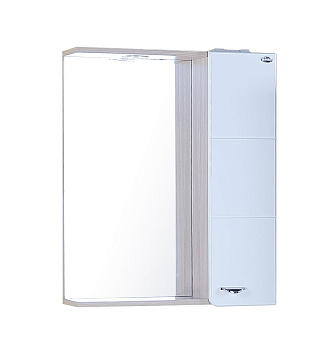 Зеркало-шкаф Onika Стиль 205833 58х17х72 подвесной цвет белый/ясень шимо