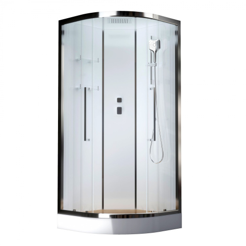 Душевая кабина Acquazzone Bogema 100 100х100 четверть круга с крышей ориентация универсальная