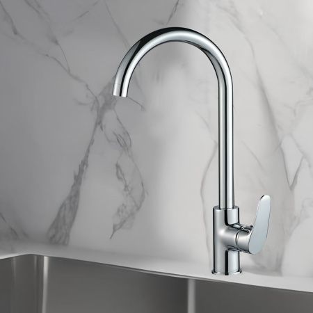 Смеситель для кухни WesnaArt Ocean OCE12-110 на мойку хром
