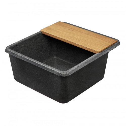 Кухонная мойка Aquaton Беллис 1A724932BS210 57х51 цвет графит - фото 5