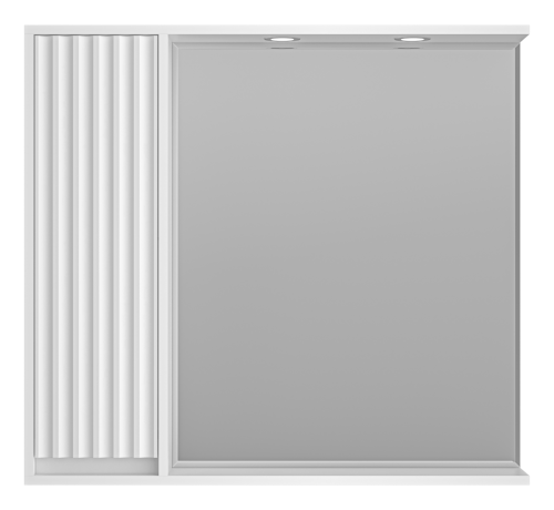 Зеркало-шкаф Brevita Balaton BAL-04090-01-Л 88х14х80 подвесной цвет белый - фото 2