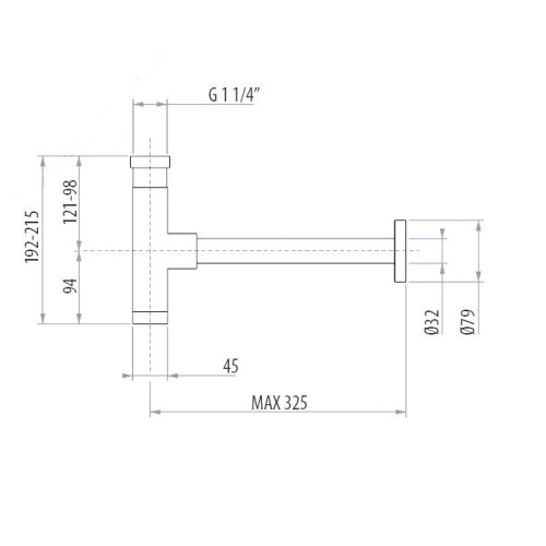 Сифон для раковины Gattoni Accessori 0162/00C0 - фото 2