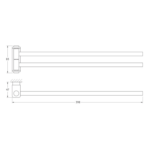 Полотенцедержатель Artwelle REGEN 8331 - фото 2