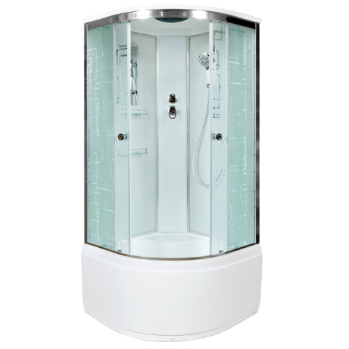 Душевая кабина AvaCan EM4580 80х80 четверть круга с крышей ориентация универсальная - фото 2