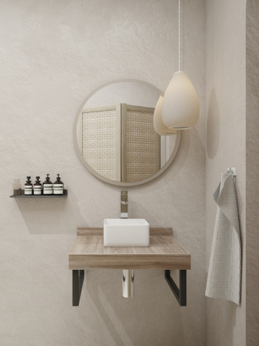 Столешница Teymi Helmi T150406 60х50 подвесная цвет коричневый - фото 3