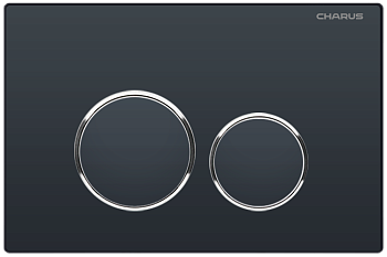 Клавиша смыва механическая CHARUS Spazio FP.330.DW.01 цвет черный матовый