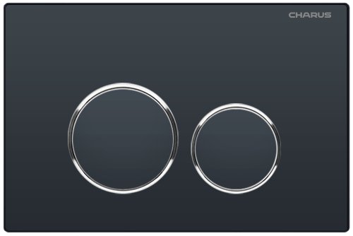 Клавиша смыва механическая CHARUS Spazio FP.330.DW.01 цвет черный матовый