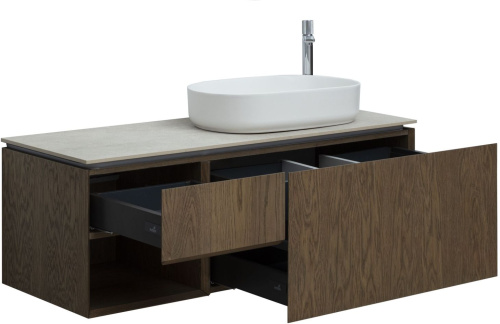 Тумба под раковину Allen Brau Infinity 1.21008.NO 119х46х41 подвесная цвет коричневый - фото 3