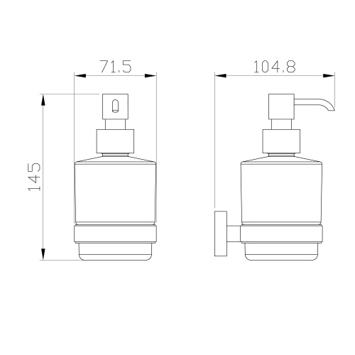 Дозатор для мыла Wonzon & Woghand GRAFFITY WW-9333-BG - фото 2