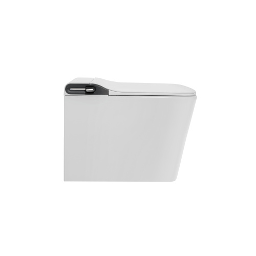 Унитаз приставной Grossman Smart GR-PR-5701 белый с сиденьем микролифт безободковый импульсный смыв - фото 4