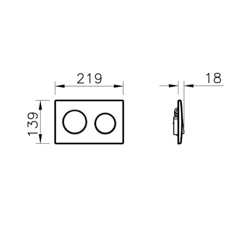 Клавиша смыва механическая Vitra Uno 730-0280EXP цвет хром - фото 2
