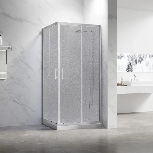 Душевой уголок Veconi Rovigo RV27CH-12090-02-C8 120х90 стекло рифленое профиль хром глянцевый без поддона