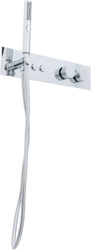 Смеситель для ванны с душем Allen Brau Liberty 5.33010-00 встраиваемый в стену хром с термостатом - фото 2