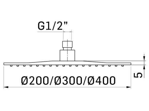 Верхний душ Mamoli Spartaco 836S001 сталь - фото 2