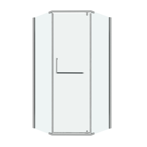 Душевой уголок Grossman Pragma 302.K33.03.1010.10.00 100х100 стекло прозрачное профиль хром глянцевый без поддона