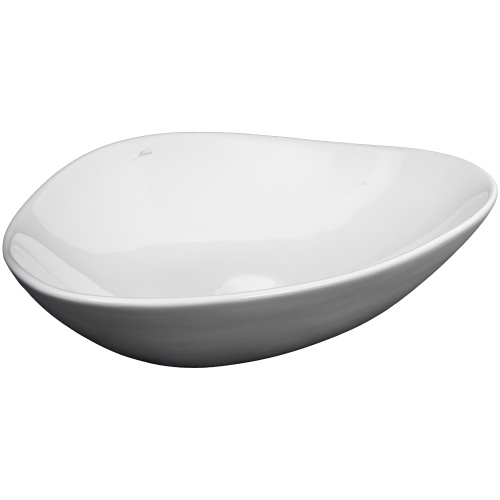 Раковина из сантехнического фарфора Melana 320366-805 53х42 накладная цвет белый без отверстий под смеситель - фото 3