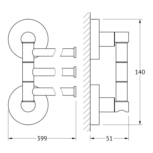 Полотенцедержатель Artwelle Harmonie HAR 024 - фото 2