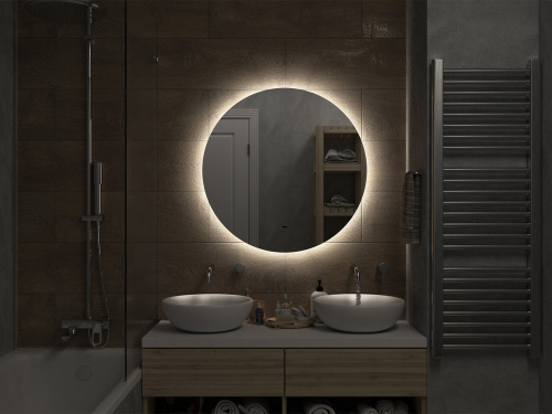 Зеркало в ванную Misty Зеркала (сенсорные) АЛА-02-800-14 80х80 - фото 4