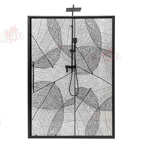 Душевая дверь AvaCan FB120 140х195 стекло тонированное профиль черный - фото 4