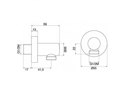 Душевая штанга Fima Carlo Frattini F2150/1CR - фото 2