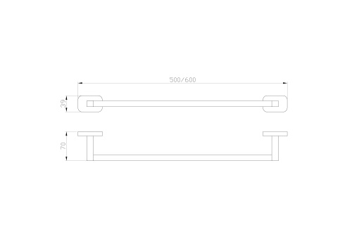 Вешалка для полотенец Wonzon & Woghand GRAFFITY WW-9312-BN - фото 2