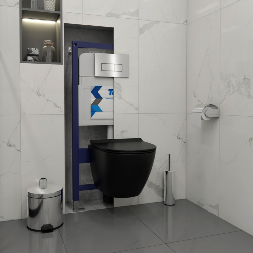 Клавиша смыва механическая Teymi Helmi T70204 цвет нержавеющаясталь - фото 3