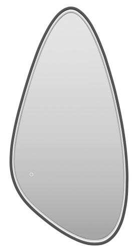 Зеркало в ванную Brevita Venus VEN-Var-060-black 60х120 цвет черный - фото 3