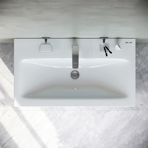 Тумба под раковину Am.Pm Gem S M91FSX0752WG 75х43х81 напольная цвет белый глянцевый - фото 4