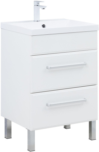 Тумба под раковину Aquanet Лукка 00302396 57х47х67 напольная/подвесная цвет белый - фото 3