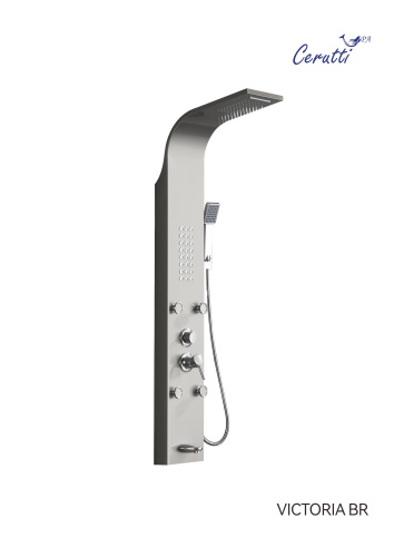 Душевая панель Cerutti SPA CT9980 прямоугольная настенная - фото 2