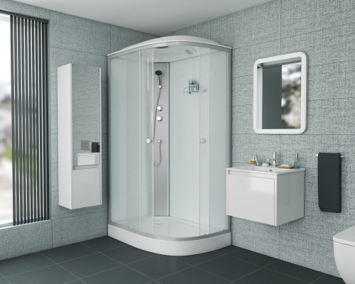 Душевая кабина Niagara Eco E120/80/13L/MT 120х80 асимметричная с крышей ориентация левая - фото 3