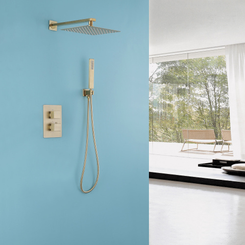 Душевая система ABBER AF8251G встраиваемая в стену с термостатом - фото 2