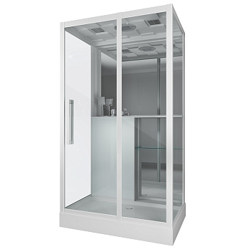 Душевая кабина Grossman GR167 120х80 прямоугольная с крышей ориентация универсальная