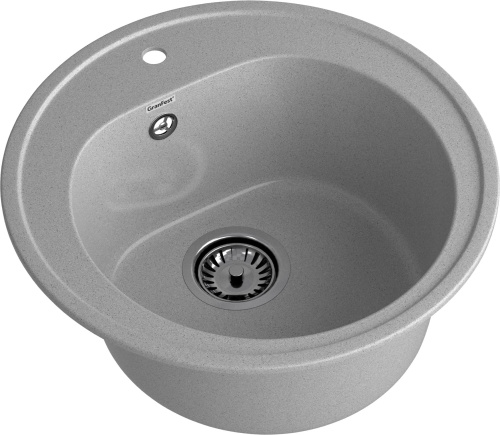 Кухонная мойка Granfest Rondo R-510 серый 51х51 цвет серый поверхность матовая - фото 2