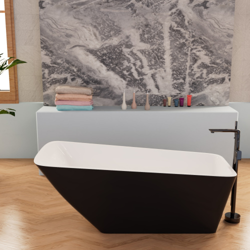 Ванна акриловая Frank 12518 170х80 отдельностоящая прямоугольная с ножками - фото 5