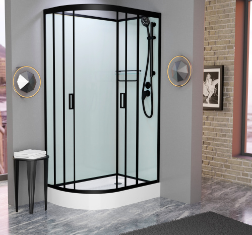 Душевая кабина Frank 914014 100х80 без крыши ориентация правая - фото 2