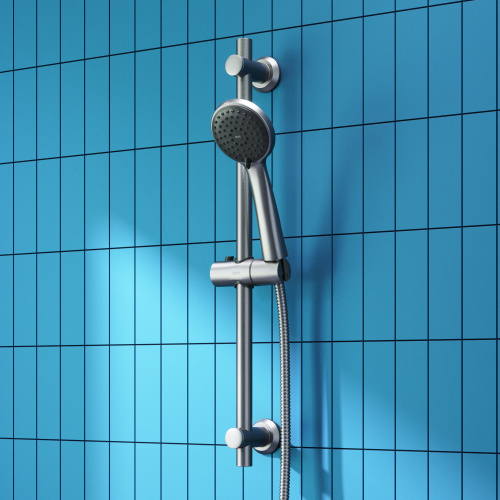 Душевой гарнитур Dorff Logic D0103000SS настенный нержавеющая сталь/серый