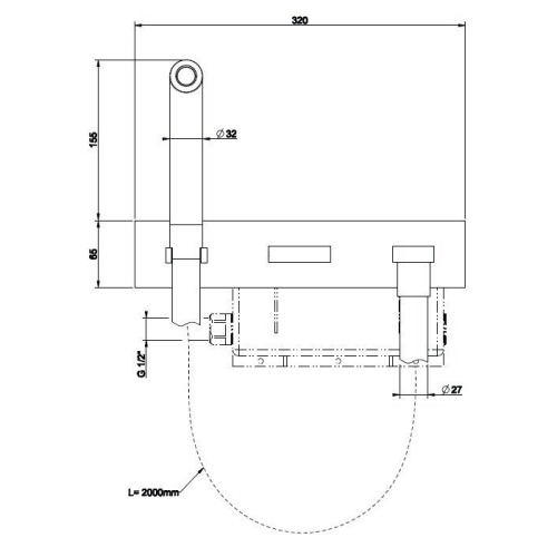 Душевой гарнитур Gessi Shower Sets 32940#031 настенный хром - фото 2