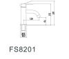 Смеситель Fmark FS8201W на раковину белый