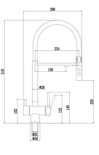 Смеситель для кухни Fmark FS1262-L01 на мойку сатин - фото 2