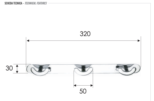 Крючок Remer RB313CR - фото 2